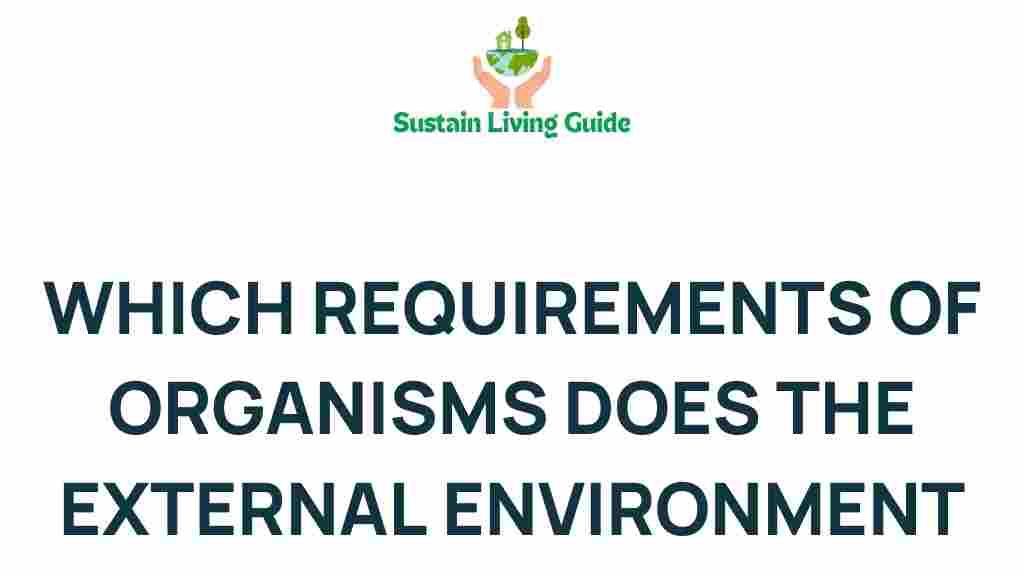 organisms-external-environment